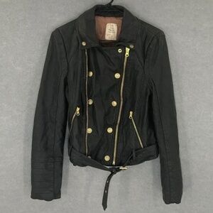 Free People We The Free Vegan Leather Moto Jacket